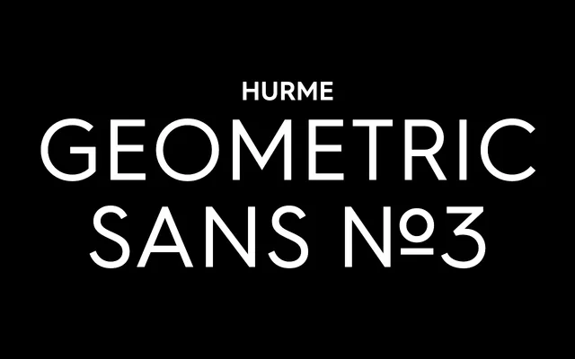 Hurme Geometric Sans №3 specimen from Hurme Design
