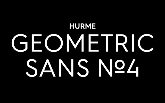 Hurme Geometric Sans №4 specimen from Hurme Design