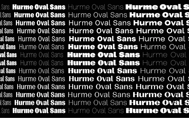 Hurme Oval Sans High Contrast specimen from Hurme Design
