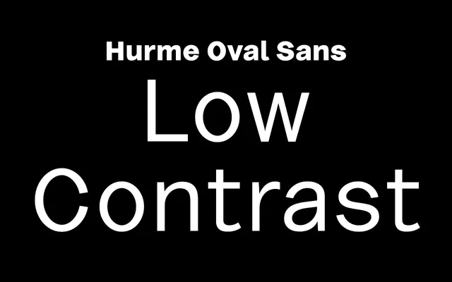 Hurme Oval Sans Low Contrast specimen from Hurme Design
