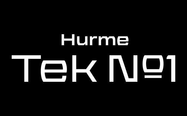 Hurme Tek №1 specimen from Hurme Design