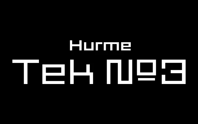 Hurme Tek №3 specimen from Hurme Design