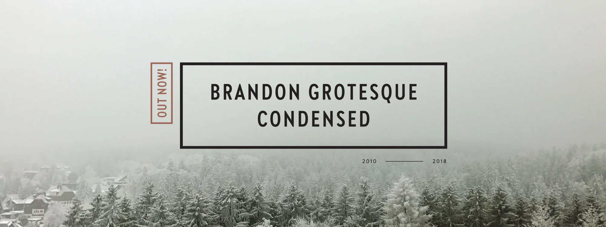 Brandon Grotesque Condensed specimen from HvD Fonts