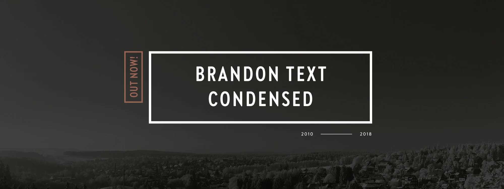 Brandon Text Condensed specimen from HvD Fonts
