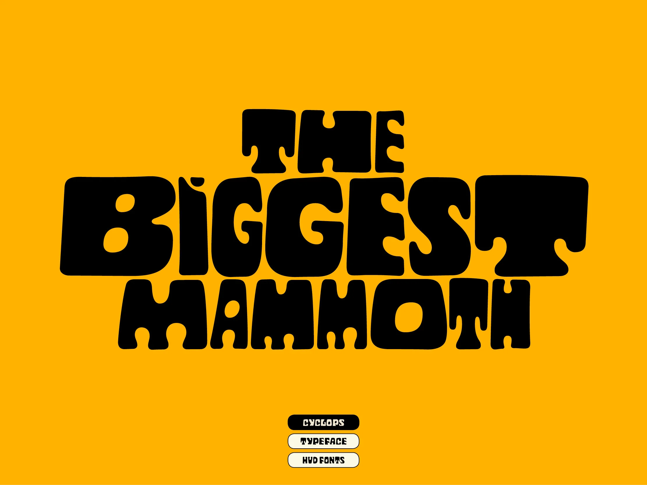Cyclops specimen from HvD Fonts