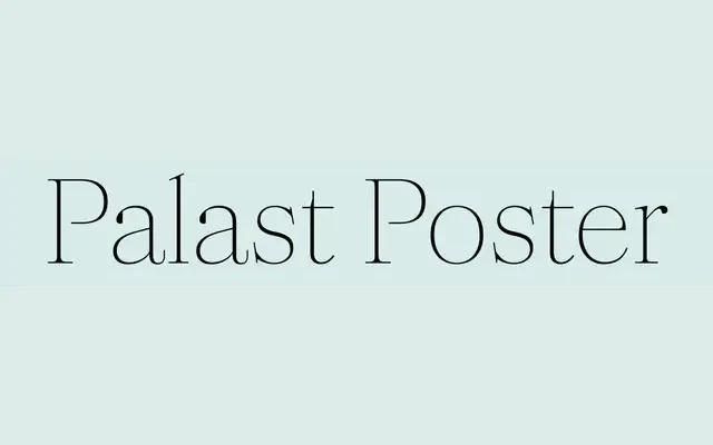 Palast Poster specimen from HvD Fonts