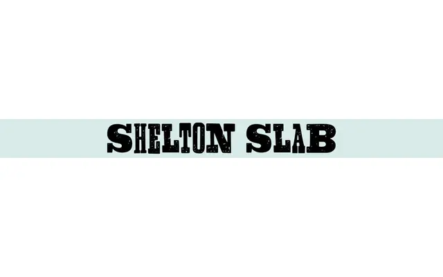 Shelton Slab specimen from HvD Fonts