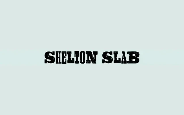 Shelton Slab specimen from HvD Fonts