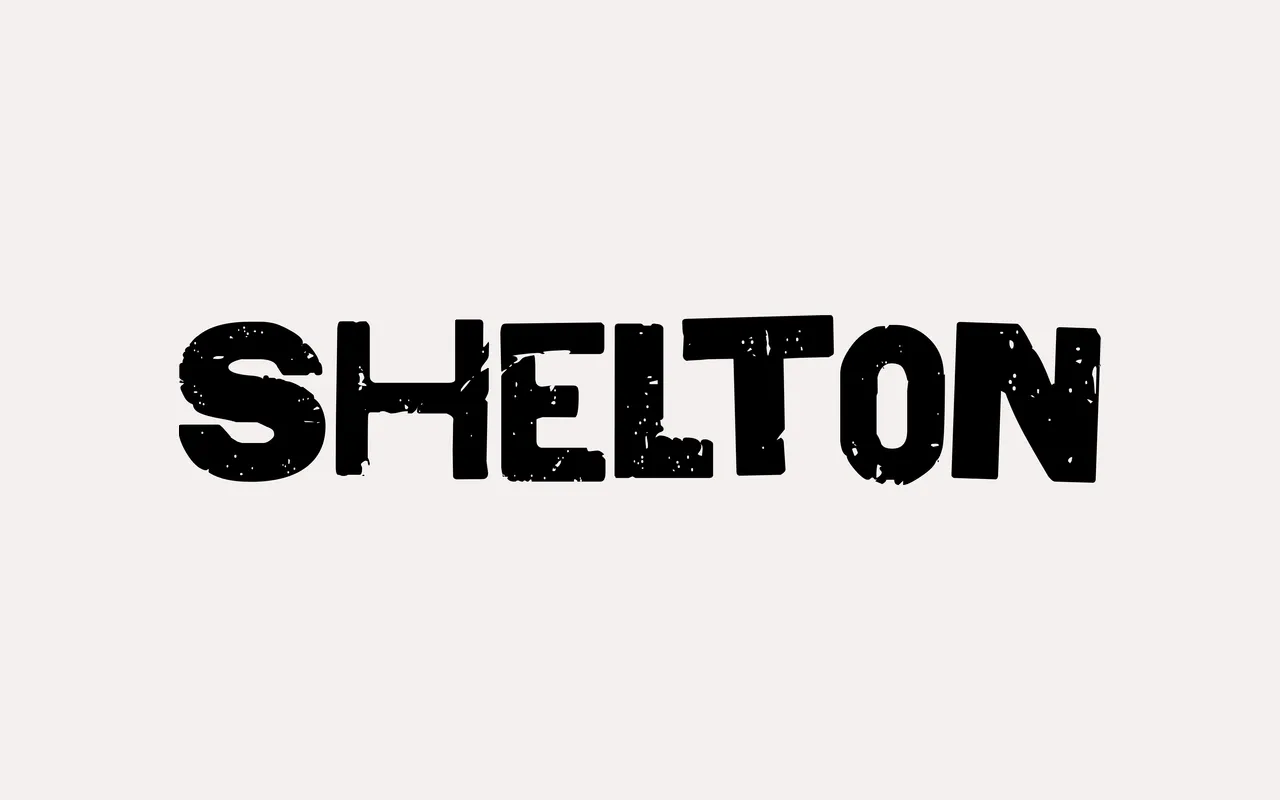 Shelton specimen from HvD Fonts