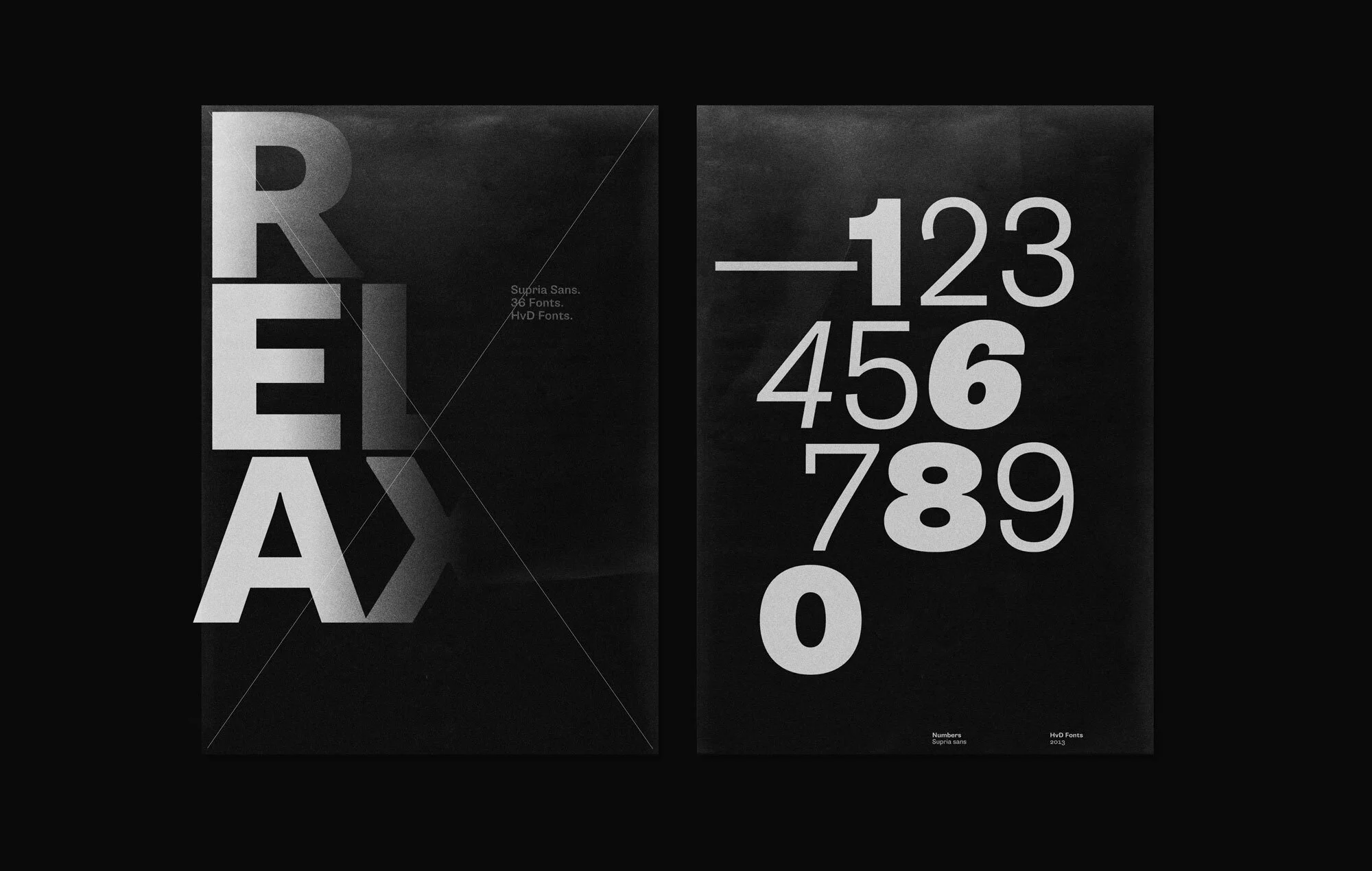 Supria Sans Condensed specimen from HvD Fonts