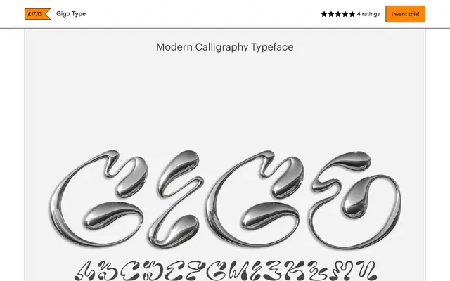 Gigo Type specimen from Ian Adjeidu