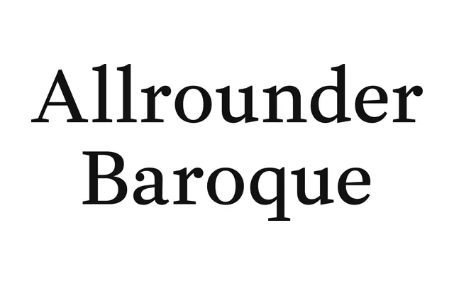 Allrounder Baroque specimen from Identity Letters