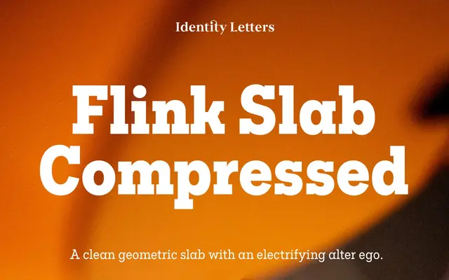 Flink Slab Compressed specimen from Identity Letters