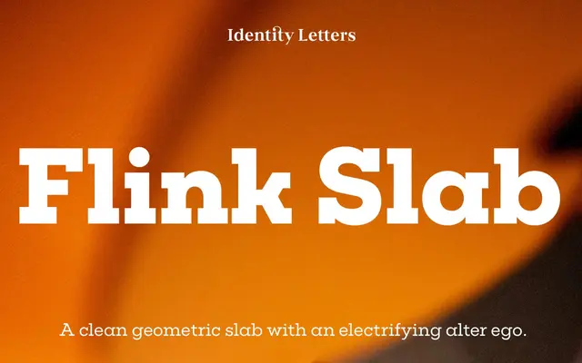 Flink Slab specimen from Identity Letters