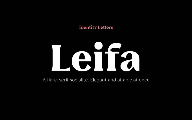 Leifa specimen from Identity Letters