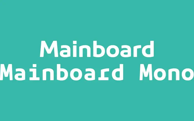 Mainboard specimen from Identity Letters