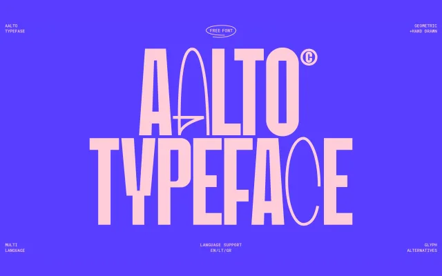 Aalto Display specimen from iFrame Type Foundry