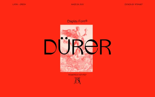 Durer specimen from iFrame Type Foundry