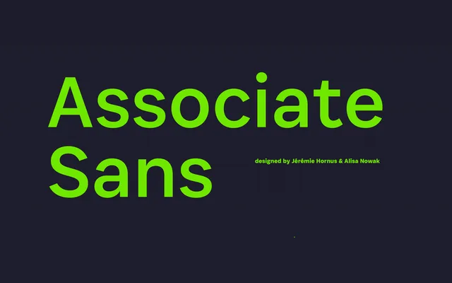 Associate Sans specimen from Indian Type Foundry