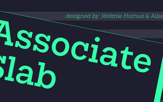 Associate Slab specimen from Indian Type Foundry