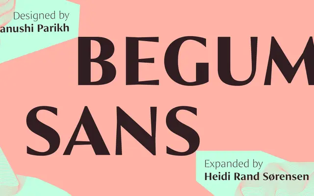 Begum Sans specimen from Indian Type Foundry