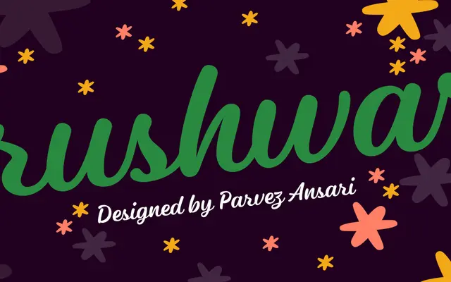 Brushware specimen from Indian Type Foundry