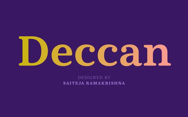Deccan specimen from Indian Type Foundry