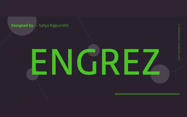 Engrez specimen from Indian Type Foundry