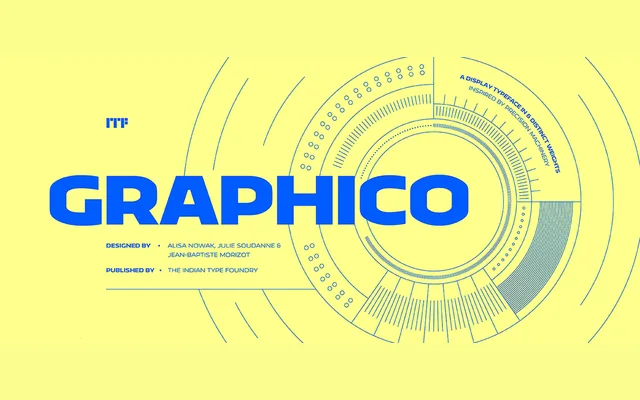 Graphico specimen from Indian Type Foundry