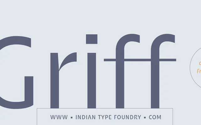 Griff specimen from Indian Type Foundry