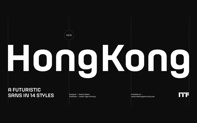 HongKong specimen from Indian Type Foundry