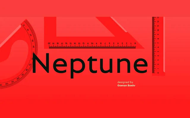 Neptune specimen from Indian Type Foundry