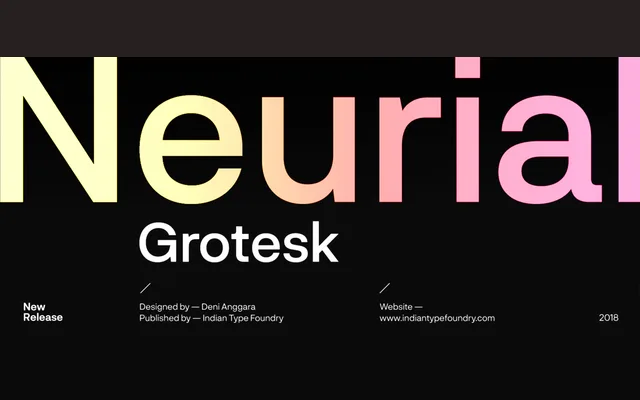 Neurial Grotesk specimen from Indian Type Foundry
