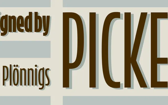 Picket specimen from Indian Type Foundry