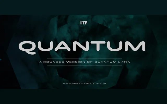 Quantum Rounded specimen from Indian Type Foundry
