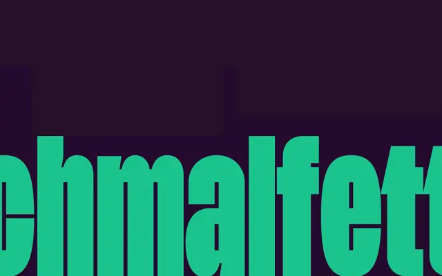 Schmalfette specimen from Indian Type Foundry