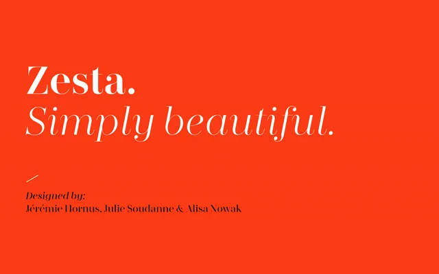 Zesta specimen from Indian Type Foundry