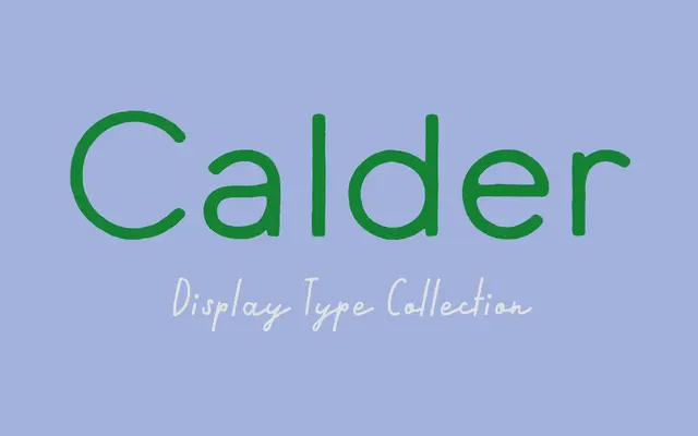Calder specimen from Inhouse Type