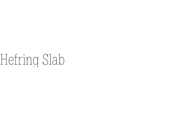 Hefring Slab specimen from Inhouse Type