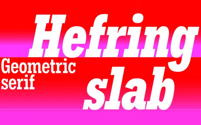 Hefring Slab specimen from Inhouse Type