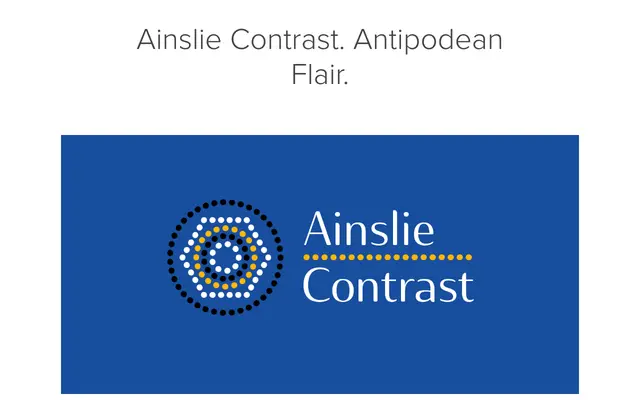 Ainslie Contrast specimen from Insignedesign