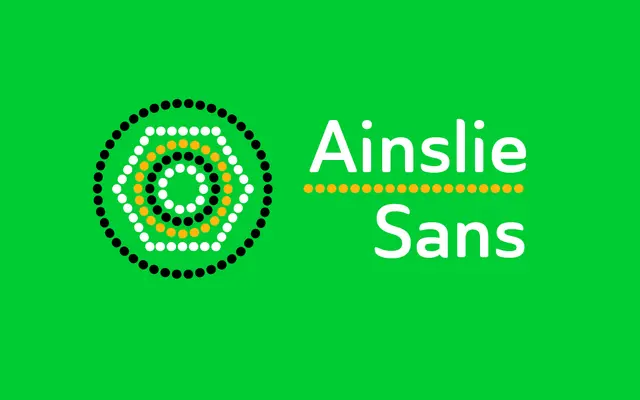 Ainslie Sans specimen from Insignedesign