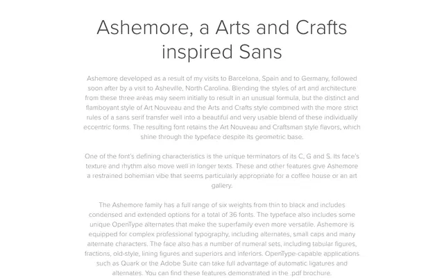 Ashemore specimen from Insignedesign