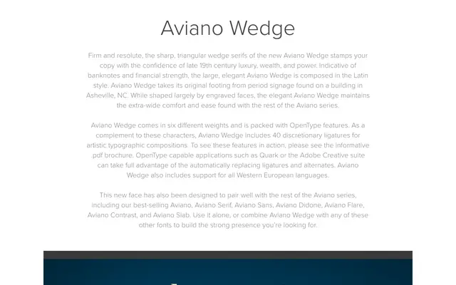 Aviano Wedge specimen from Insignedesign