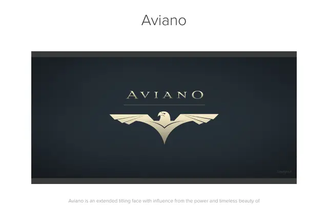 Aviano specimen from Insignedesign