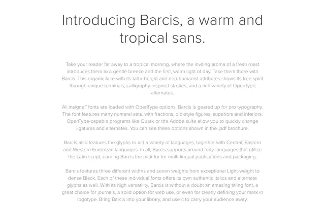 Barcis specimen from Insignedesign