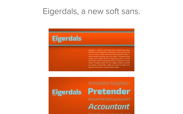 Eigerdals specimen from Insignedesign