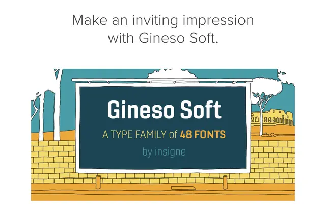 Gineso Soft specimen from Insignedesign
