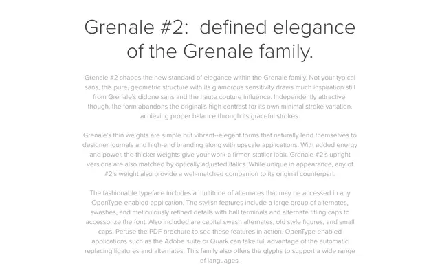 Grenale #2 specimen from Insignedesign