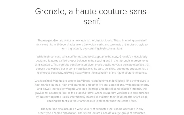 Grenale specimen from Insignedesign